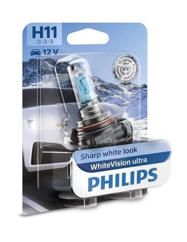 Philips H11 White Vision Ultra 12V 55W car bulb