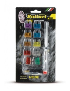 Set 10 sigurante lamelare mini cu tester Bottari 2
