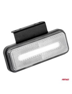 Lampa semnalizare led dreptunghiulara , alb 12-24V 2