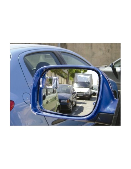 Mini chrome rearview mirror blind spot 50X25MM