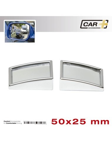 Mini chrome rearview mirror blind spot 50X25MM