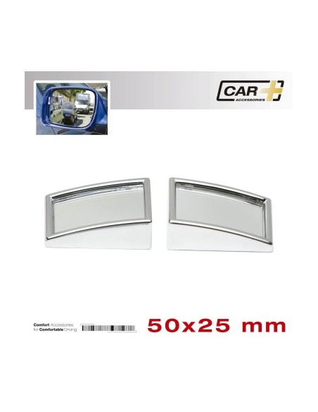 Mini chrome rearview mirror blind spot 50X25MM