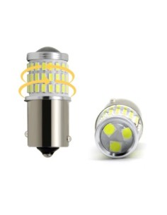 Red Auto LED BA15S P21W with 54 SMD 3014 9-50V...