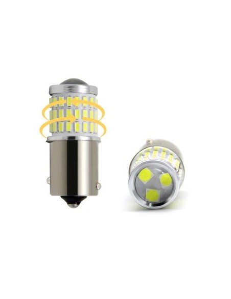 Red Auto LED BA15S P21W with 54 SMD 3014 9-50V BA15S-54SMD-3014-RED