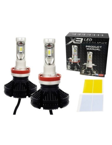 Set of 2 H7 Canbus LED Lights, 50W, 12,000 Lm,...