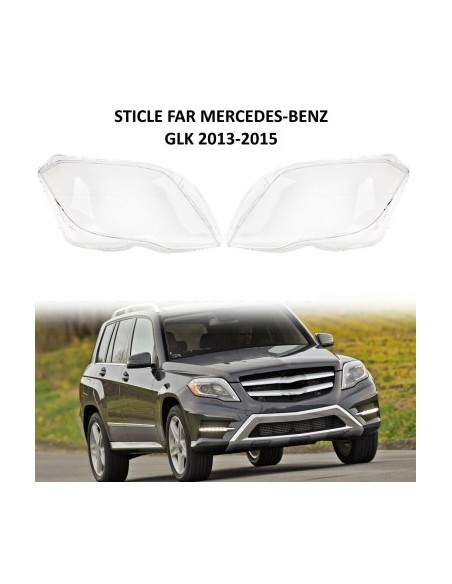 Set of 2 headlight glasses for Mercedes GLK X204 Facelift (2012 - 2015)