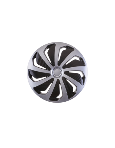 Set capace roti 15` wind silver&black 4buc