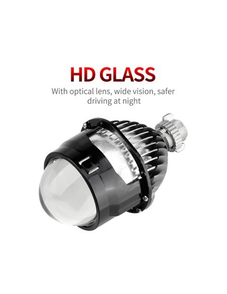 Bi Led Auto Lenses 2.5" power 35W brightness 7900 Lumens 5500k 12V i1s-Universal