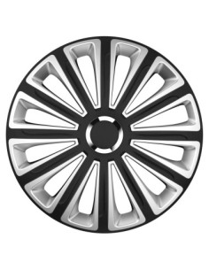 Set Wheel Caps 16` Silver&black With Chrome Ring Trend...