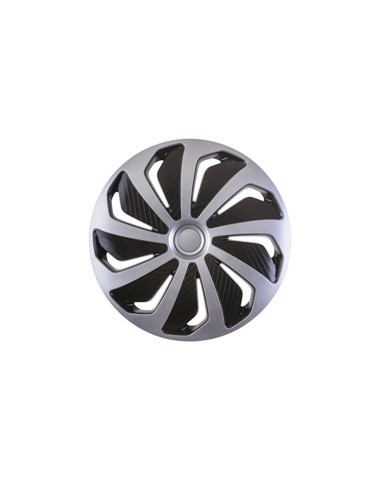 Set Wheel Caps 16` Wind Silver&Black, Mega Drive