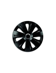 Set of 15` black wheel covers with chrome ring energy 4pcs