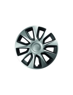 Wheel Covers Set 15` silver&black stratos 4pcs