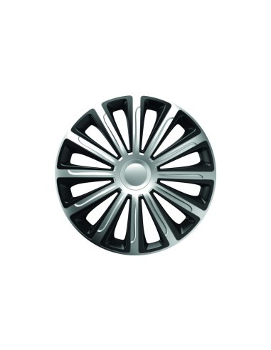 Set wheel covers 14` silver&black trend 4pcs