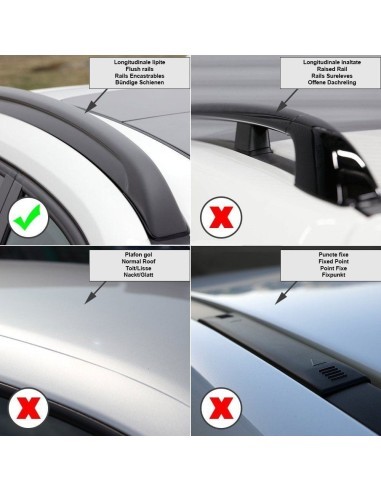 Menabo Tiger Black Roof Bars for Hyundai Tucson...