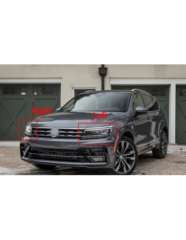 Left chrome headlight trim set for Volkswagen...