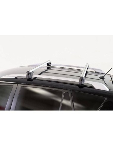 Bare roof rack crossbars Menabo Sherman Silver...