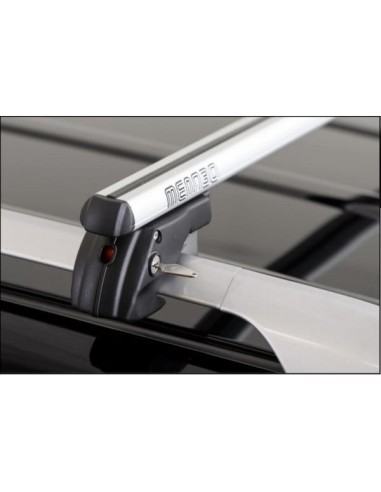Bare roof rack crossbars Menabo Sherman Silver...