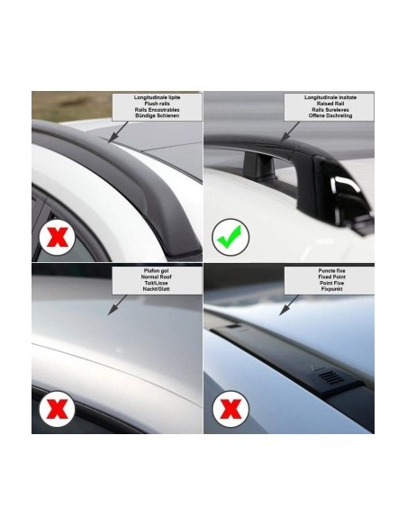 Menabo Brio Roof Bars compatible with Volkswagen Tiguan (5N) models 2011-2016