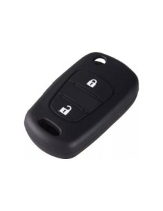 Silicone Car Key Case for Kia Hyundai 2 Buttons Black