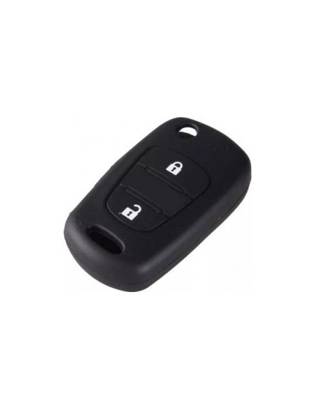Silicone Car Key Case for Kia Hyundai 2 Buttons Black