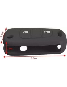 Silicone Car Key Case for Kia Hyundai 2 Buttons Black 2