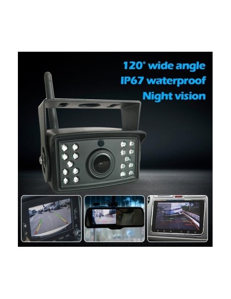 Car Camera WI-FI HD resolution for reverse/front with Nightvision 12-24V WIFI