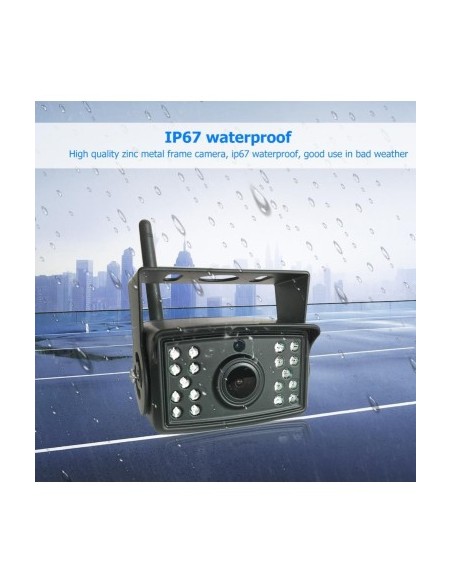 Car Camera WI-FI HD resolution for reverse/front with Nightvision 12-24V WIFI