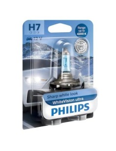 Philips H7 White Vision Ultra Car Bulb, 12V, 55W