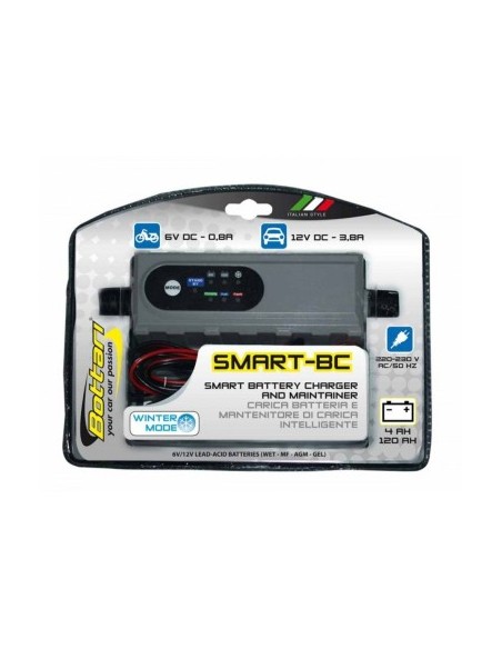 Car Battery Charger With Maintenance Functions 0.8/3.8A Bottari