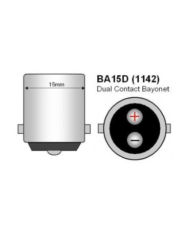 Led Hajó PIROS 80W BA15D, 1142 TENGERI 12V-24V...