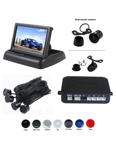 Parking sensors with video camera and 4.3"...