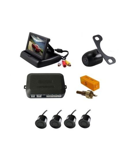 Parking sensors with video camera and 4.3" foldable LCD display T22