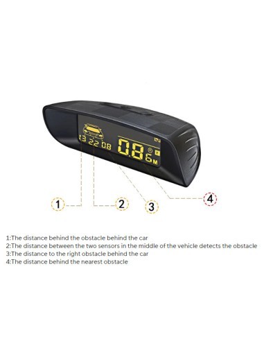 Parking sensors with LCD display