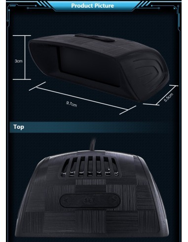 Parking sensors with LCD display