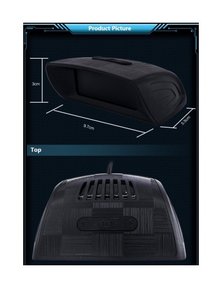 Parking sensors with LCD display
