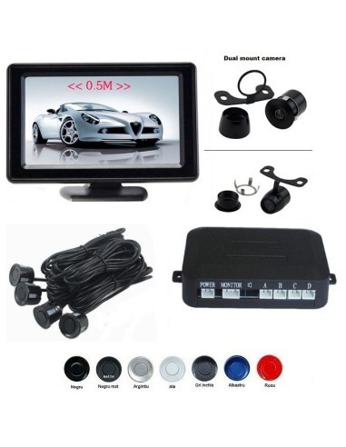 Parking sensors with video camera and 4.3" LCD...