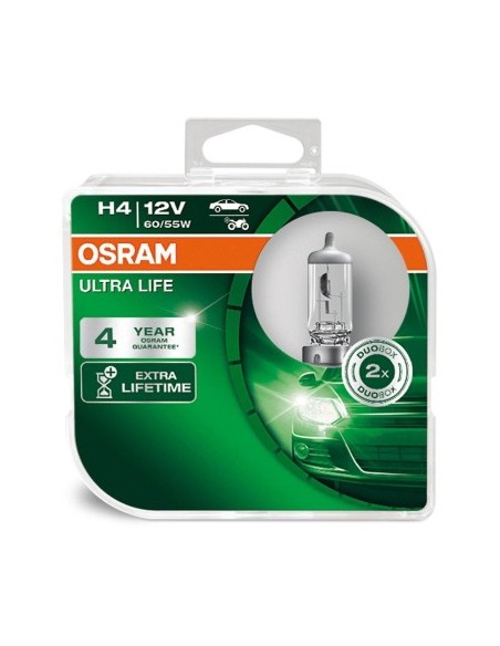 2 db H4 ULTRA LIFE Osram 12V 60/55W izzó készlet