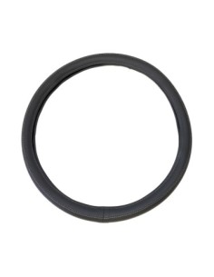 Eco-Leather Steering Wheel Cover Gray 44-48 Cm