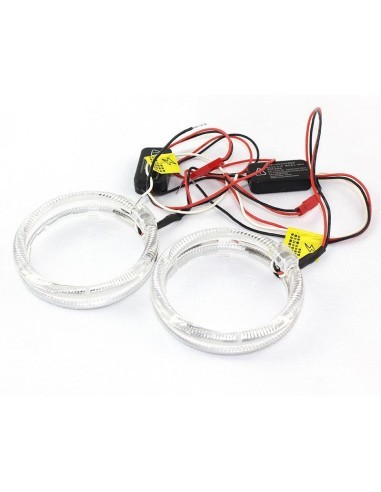 Set of 2 LED car rings diameter 95mm with...