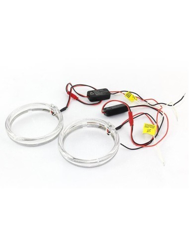 Set of 2 LED car rings diameter 95mm with...