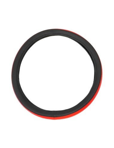 Eco Leather Steering Wheel Cover Red/Black...