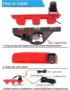Reverse camera for brake light for Dacia Logan MCV, Dokker 2