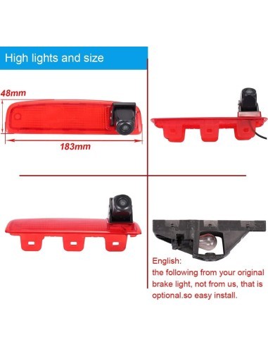 Reverse camera for brake light for Dacia Logan...