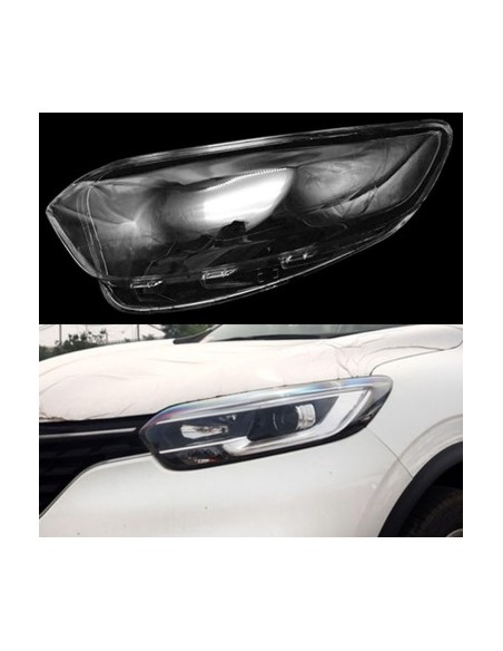 Left headlight glass for Renault Kadjar (2015 - 2018)