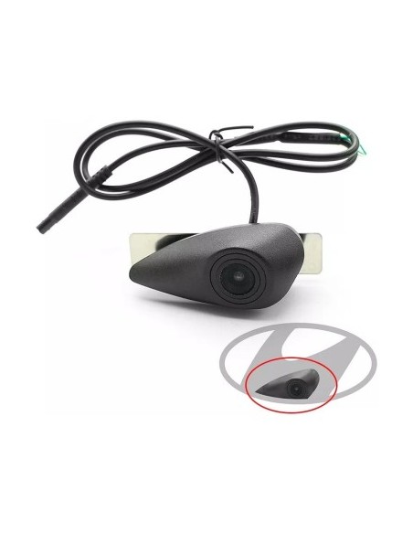 Dedicated front camera for Hyundai with logo mount, size M, dimensions 68mm x 29.5mm