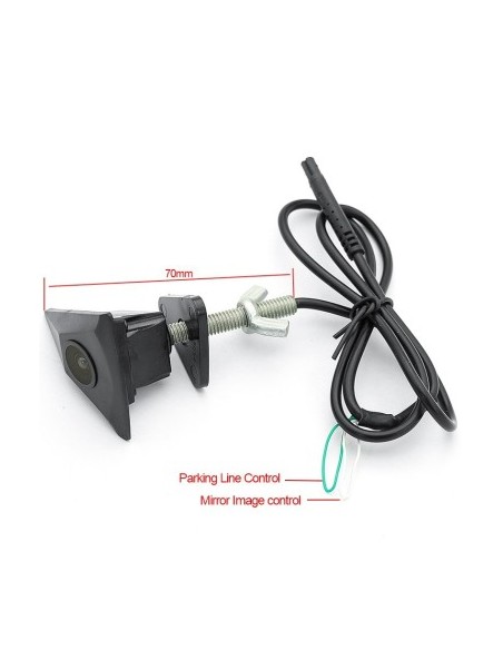 Dedicated front camera compatible with Volkswagen models with logo mounting