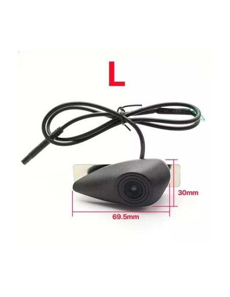 Dedicated front camera for Hyundai with logo mount, size L, dimensions 69.5mm x 30mm