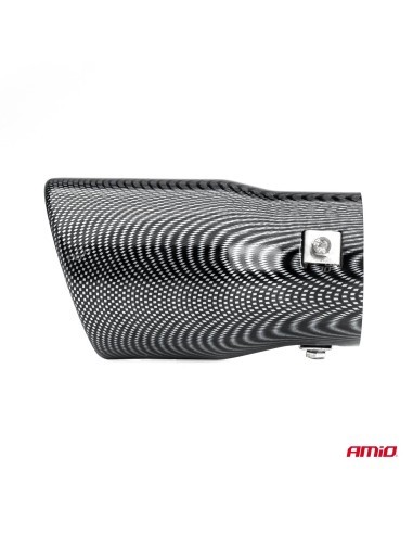 Stainless steel exhaust tip with carbon look...