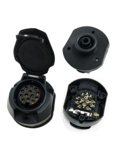 Car socket for trailer, plastic, 13 pins, CarFace