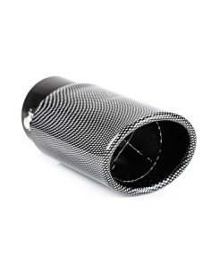 Stainless steel exhaust tip ornament carbon look 37-54mm,...